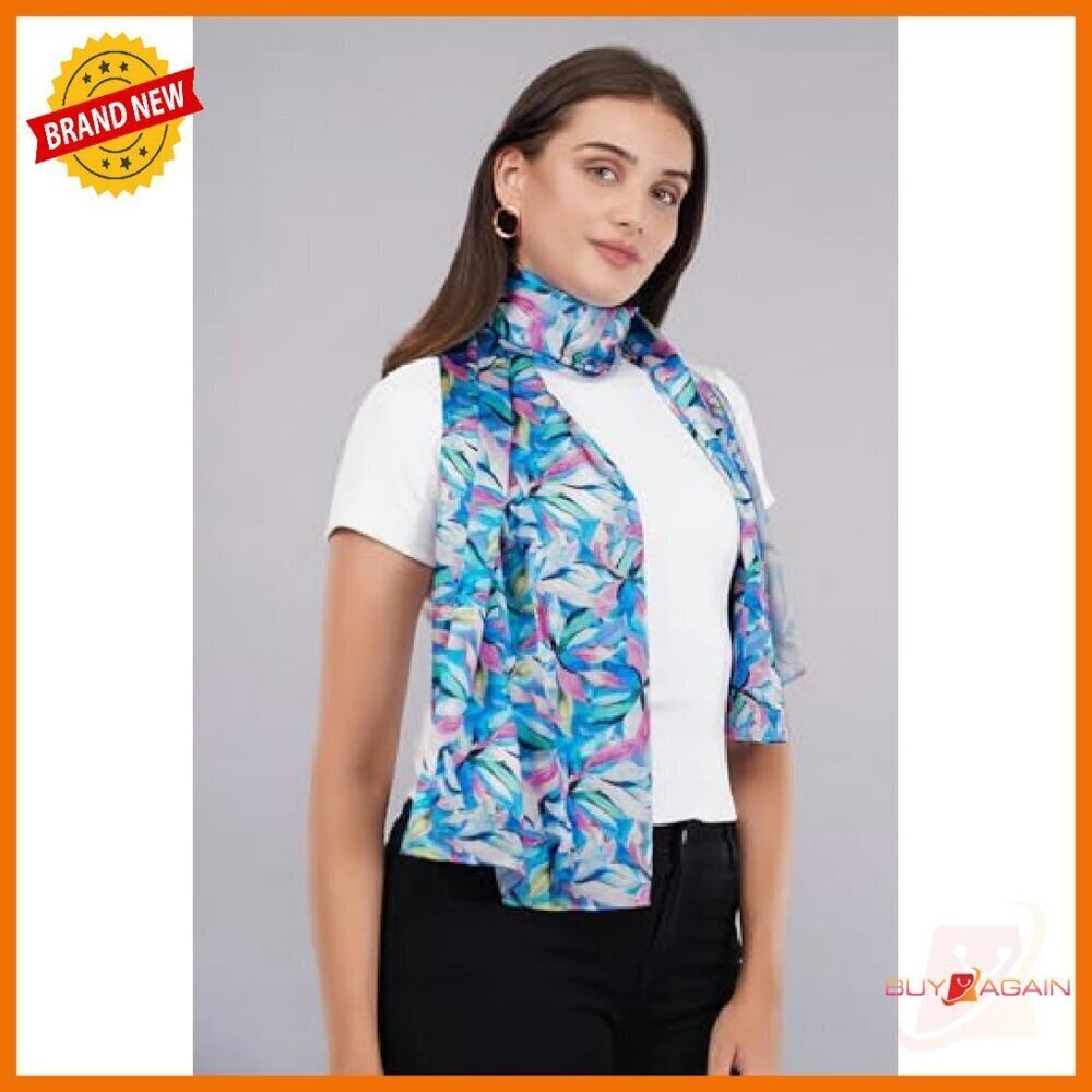Premium Satin Silk Long Scarf 63x22 Lightweight Stole Headwrap Gift - Picture 5 of 8